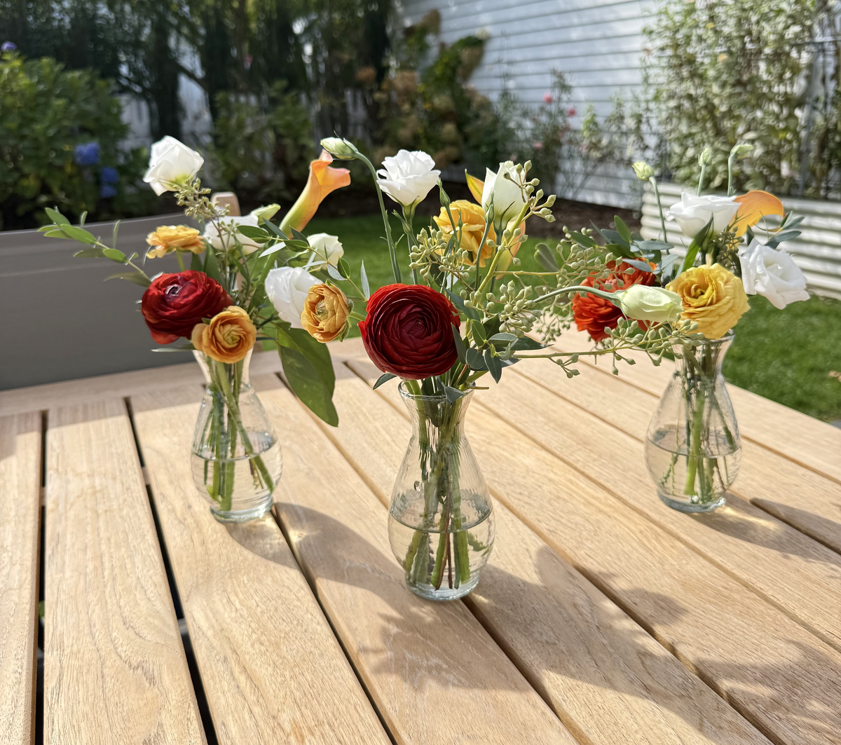 Set of 3 Bud Vases - The Nina